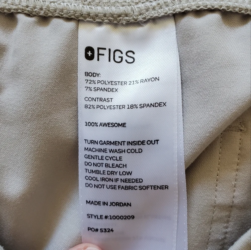 Figs Light Tan Scrub Pants. Size XXL